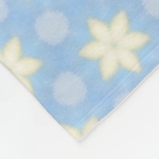 Yellow stars on Pale blue blanket Fleece Deken (Hoek)