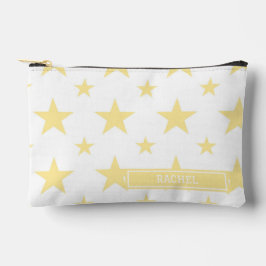 Yellow Stars Pattern Constellation Pencil Case Etui
