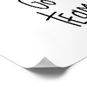 Yellow Stick Figuur Cheerleader T-shirts en cadeau Poster (Hoek)