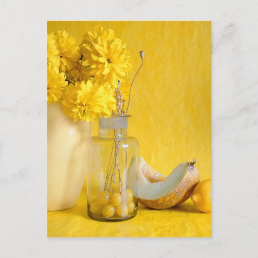 Yellow still Life Recipcard Briefkaart (Voorkant)