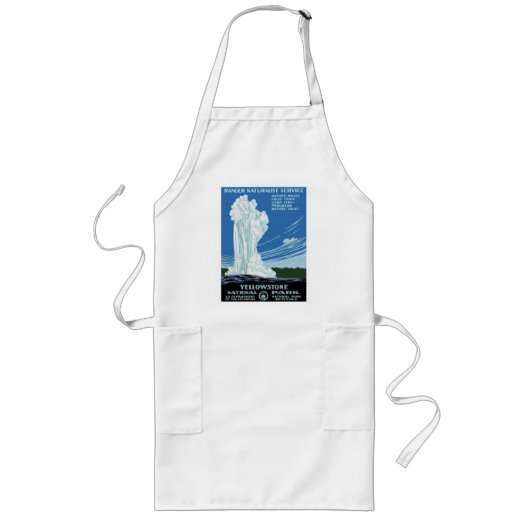 Yellow Stone Park - Old Faithful Geyser Lang Schort (Voorkant)