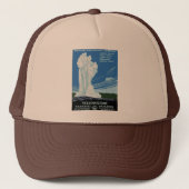 Yellow Stone Park - Old Faithful Geyser Trucker Pet (Voorkant)