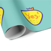 Yellow strawberry cadeaupapier (Rol Hoek)