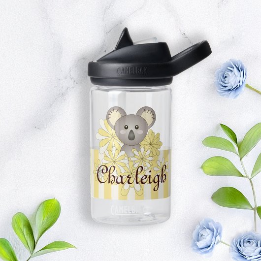 Yellow Stripe Cute Baby Koala Kinder Waterfles