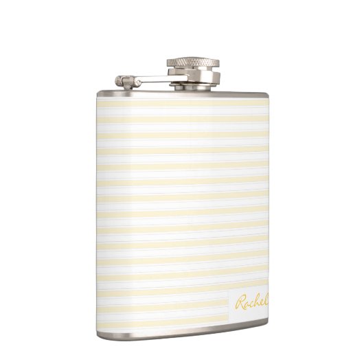 Yellow Stripe Pattern Heupfles (Rechts)