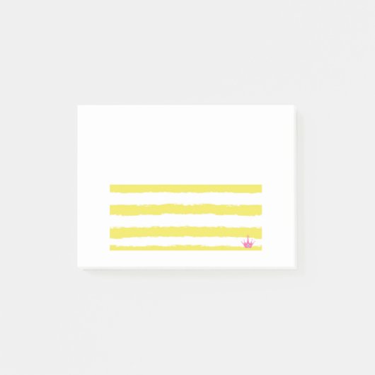 Yellow stripes and a pink crown Notes (Voorkant)
