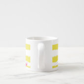 Yellow stripes and a pink crown Specialty Mug Espresso Kop (Achterkant)