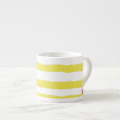 Yellow stripes and a pink crown Specialty Mug Espresso Kop (Voorkant rechts)