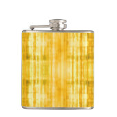 Yellow Stripes Art Pattern Heupfles (Voorkant)