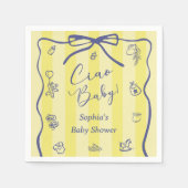 Yellow Stripes Italiaans thema Ciao Baby Servet (Voorkant)