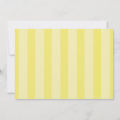 Yellow Stripes Italian Themed Ciao Baby Bedankkaart (Achterkant)