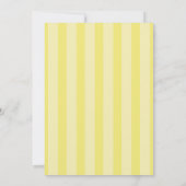 Yellow Stripes Italian Themed Ciao Baby Shower Kaart (Achterkant)