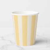Yellow Stripes La Dolce Vita Lemons Italian PLAIN Papieren Bekers (Achterkant)