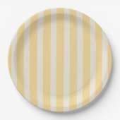Yellow Stripes La Dolce Vita Lemons Italian PLAIN Papieren Bordje (Voorkant)