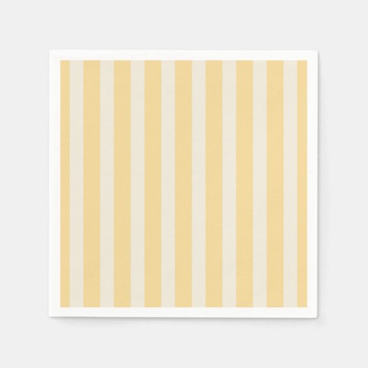 Yellow Stripes La Dolce Vita Lemons Italian PLAIN Servet (Voorkant)