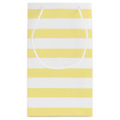 Yellow Stripes Pattern Klein Cadeauzakje (Achterkant)