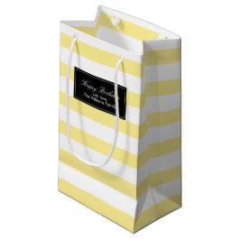 Yellow Stripes Pattern Klein Cadeauzakje
