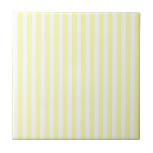 Yellow Stripes Pattern Minimal Modern Summer Tegeltje (Voorkant)
