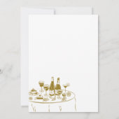 Yellow Stripes That's Amore Bridal Shower Kaart (Achterkant)