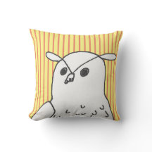 Yellow Stripes Woodland Bird Cute Owl