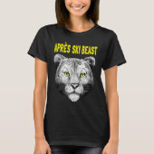 Yellow Style Apres Ski Snow Leopard T-shirt (Voorkant)