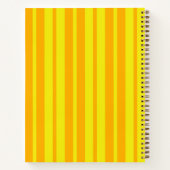 Yellow Stylish Stripes Pattern Design  Notitieboek (Achterkant)