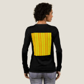 Yellow Stylish Stripes Pattern Design  Tri-Blend Shirt (Achterkant)