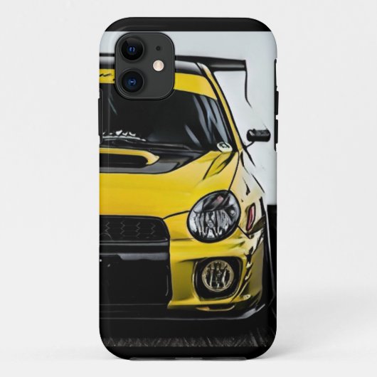 Yellow Subaru Bugeye Impreza WRX Case-Mate iPhone Case (Achterkant)