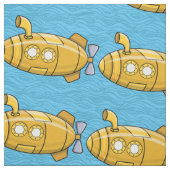 Yellow Submarine Cartoon Fabric Stof (Swatch)