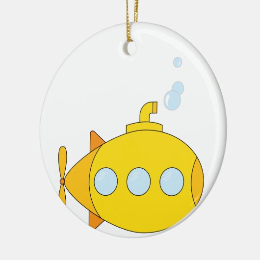 Yellow Submarine Keramisch Ornament (Links)