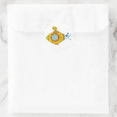Yellow Submarine Ronde Sticker (Tas)