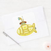 Yellow Submarine Vierkante Sticker (Envelop)