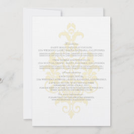 Yellow Subtle Damask Information Kaart