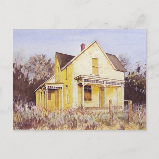 Yellow Summer Home - briefkaart (Voorkant)