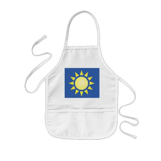 Yellow Sun Apron Kinder Schort (Voorkant)