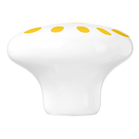 Yellow Sun Art Keramische Knop (Zijkant)