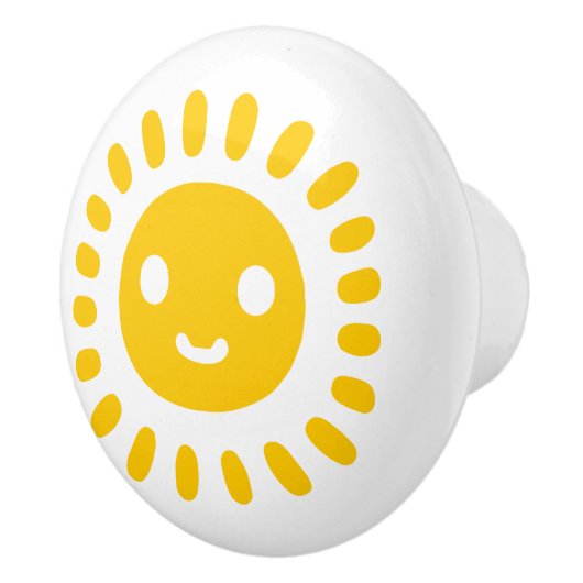 Yellow Sun Art Keramische Knop (Rechts)