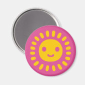 Yellow Sun Art Magneet (Voorkant / Achterkant)
