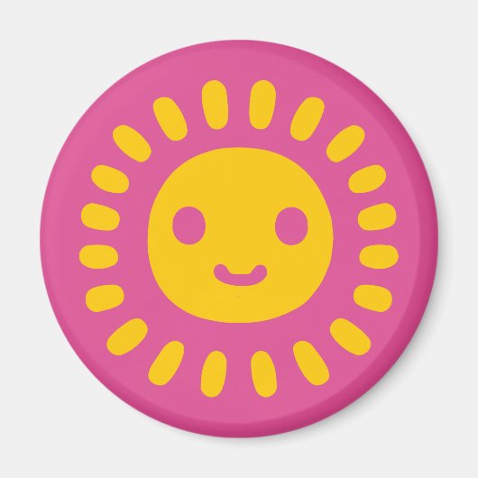Yellow Sun Art Magneet (Voorkant)