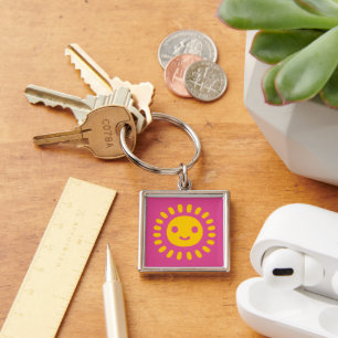 Yellow Sun Art Sleutelhanger