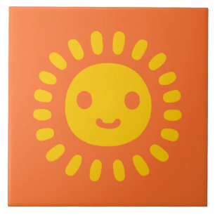 Yellow Sun Art Tegeltje