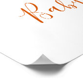 Yellow Sun Baby shower Welkom Poster (Hoek)