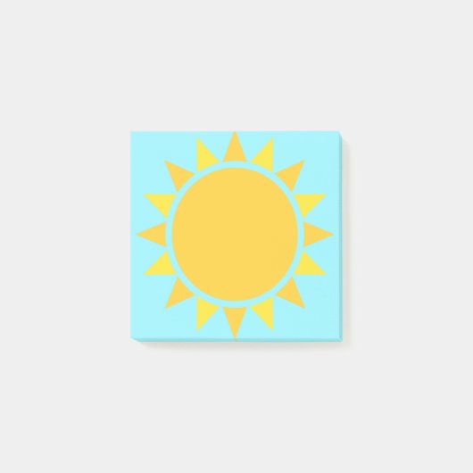 Yellow Sun Emoji Post-it® Notes (Voorkant)