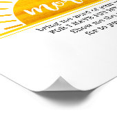 Yellow Sun Psalm Poster (Hoek)