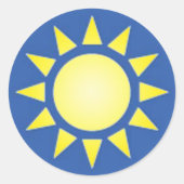 Yellow Sun Sticker (Voorkant)