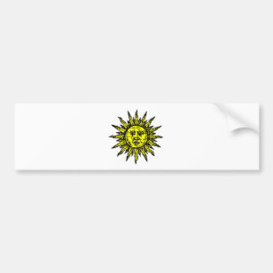 Yellow Sun-symbool Bumpersticker