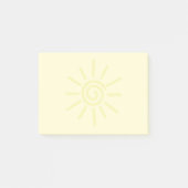 Yellow Sun Tekening Aangepast Post-it® Notes (Voorkant)