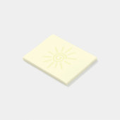 Yellow Sun Tekening Aangepast Post-it® Notes (Schuin)