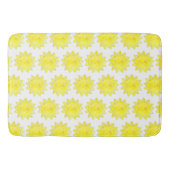 Yellow Sun Waterverf Pattern Badmat (Voorkant)
