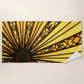 Yellow Sunburst Strandlaken (Voorkant)